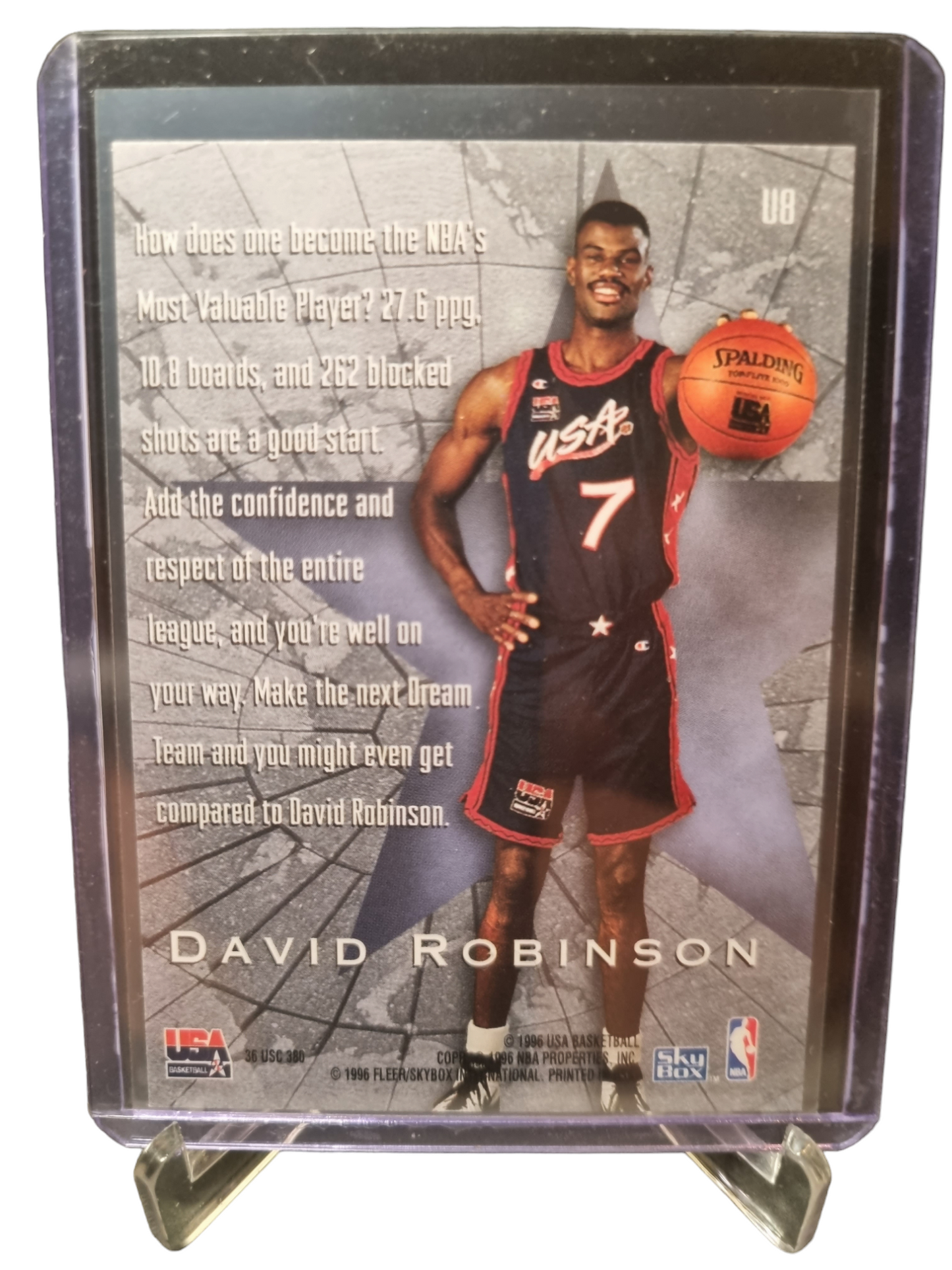 1996 Skybox #U8 David Robinson USA Basketball