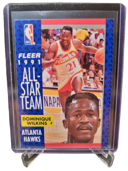1991 Fleer #6 Dominique Wilkins All-Star Team
