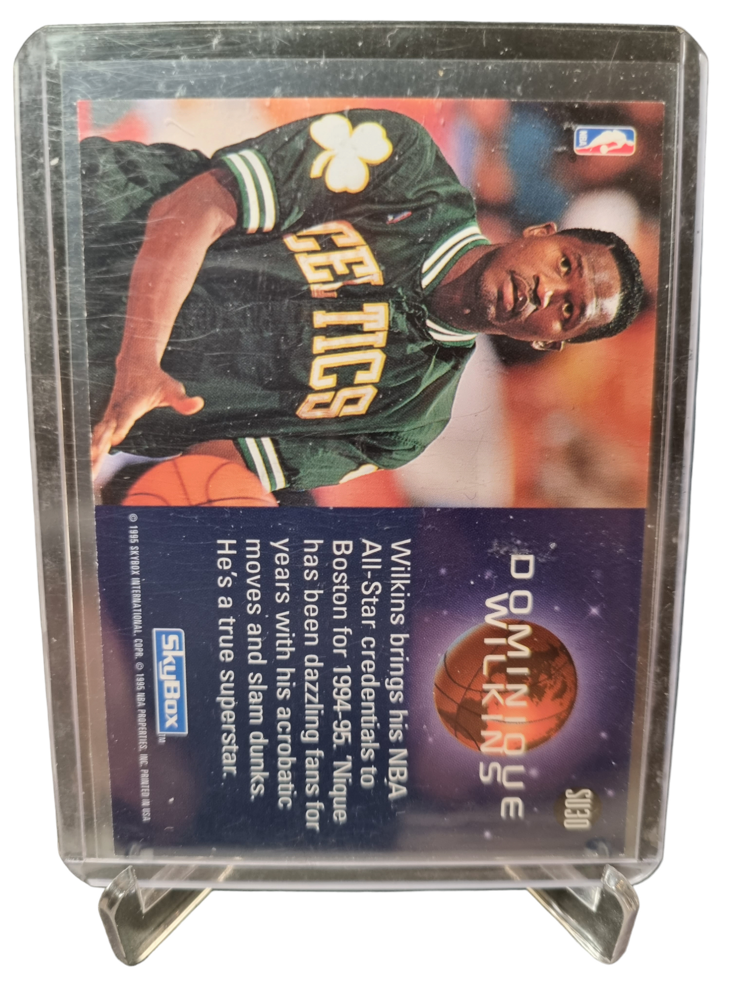 1995 Skybox #SU30 Dominique Wilkins Slammin Universe