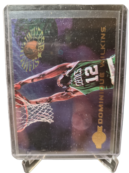 1995 Skybox #SU30 Dominique Wilkins Slammin Universe