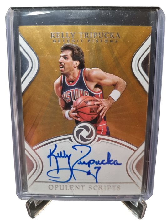 2018-19 Panini Opulence #OS-KTP Kelly Tripucka AKA THE MO On Card Autograph 42/79