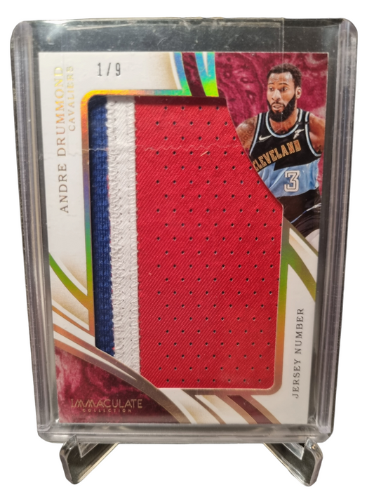 2019-20 Panini Immaculate #JP-ADR Andre Drummond Game Worn Patch 1/9