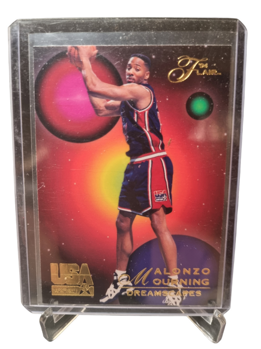 1994 Flair #72 Alonzo Mourning USA Basketball Dreamscapes