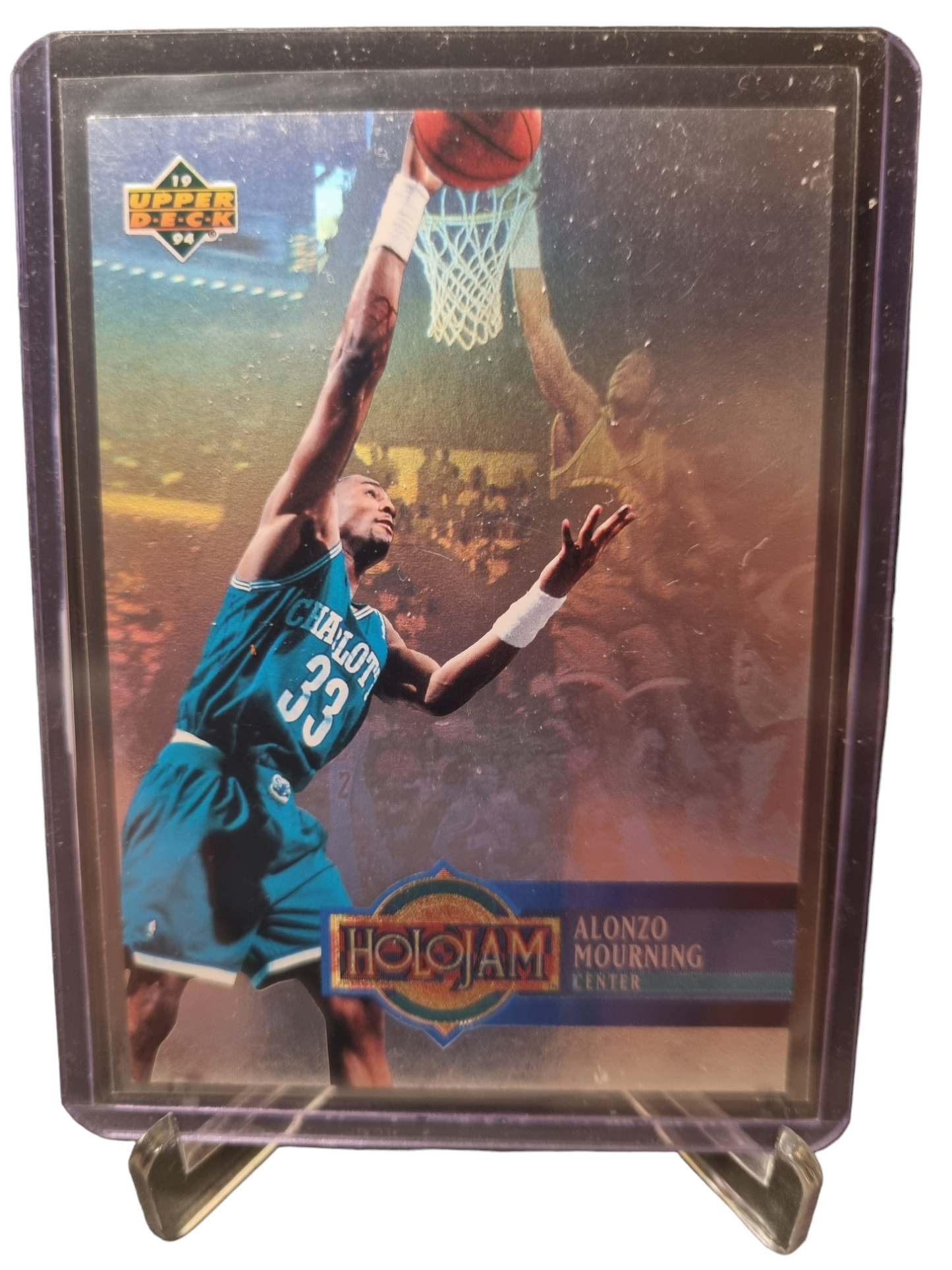 1993 Upper Deck #H3 Alonzo Mourning Holo-Jam Hologram Card