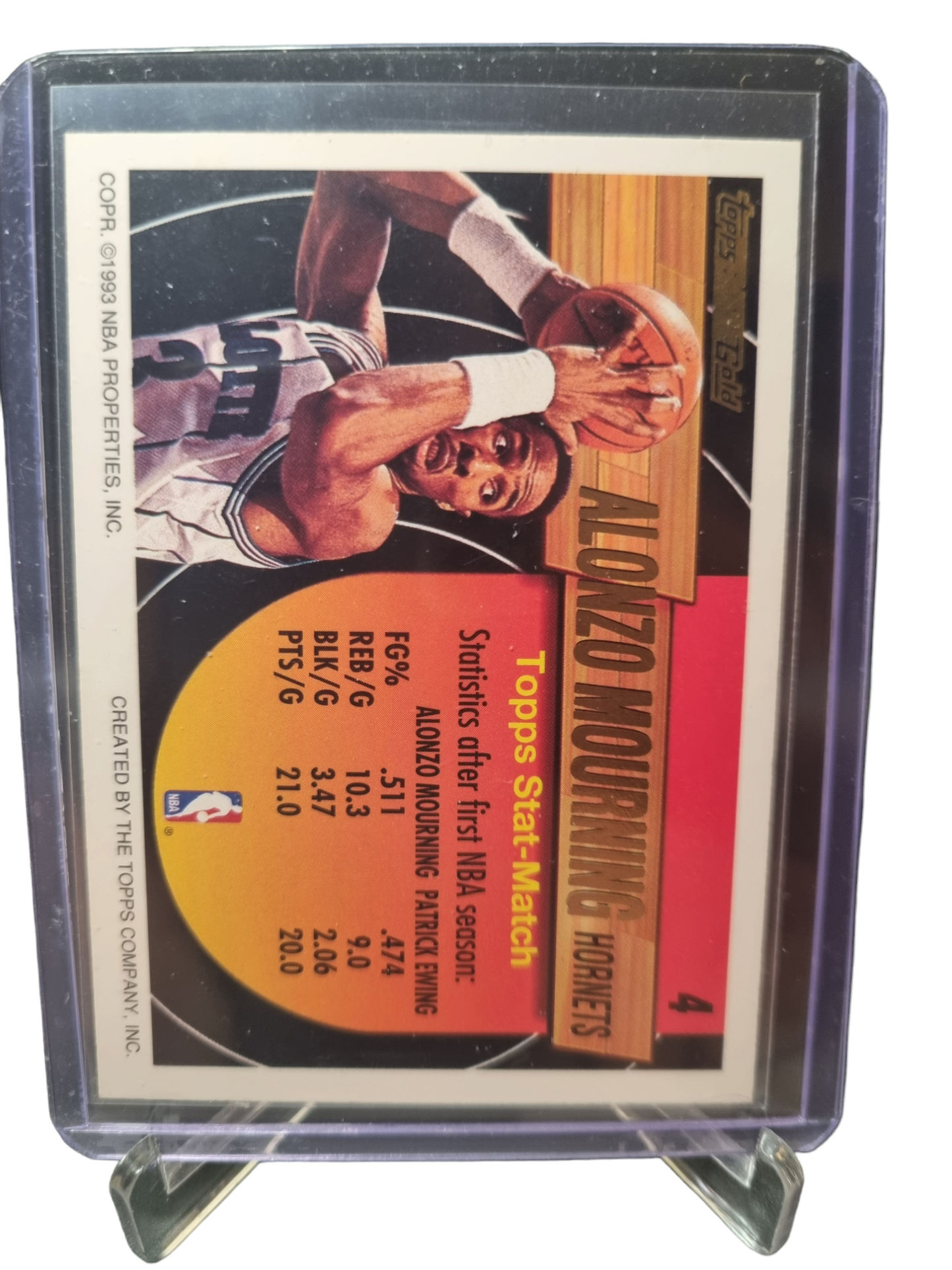 1993 Topps Gold #4 Alonzo Mourning