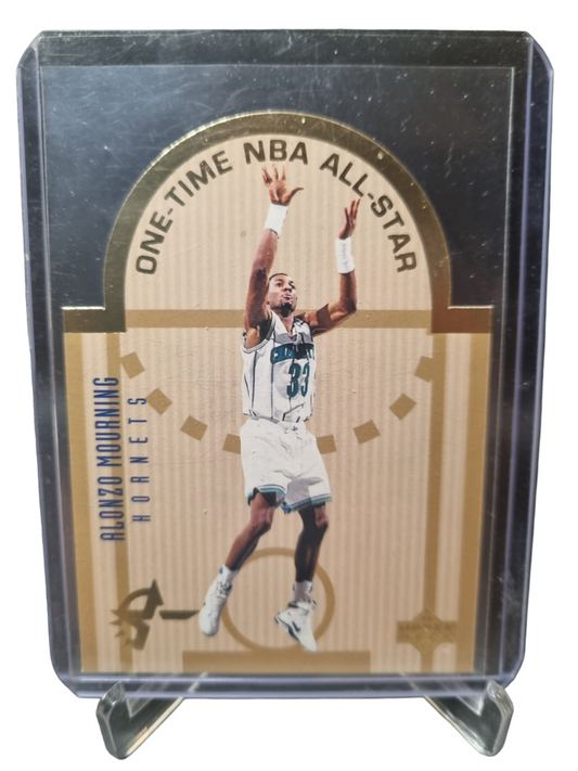 1994 Upper Deck #E2 Alonzo Mourning One Time NBA All-Star Die Cut