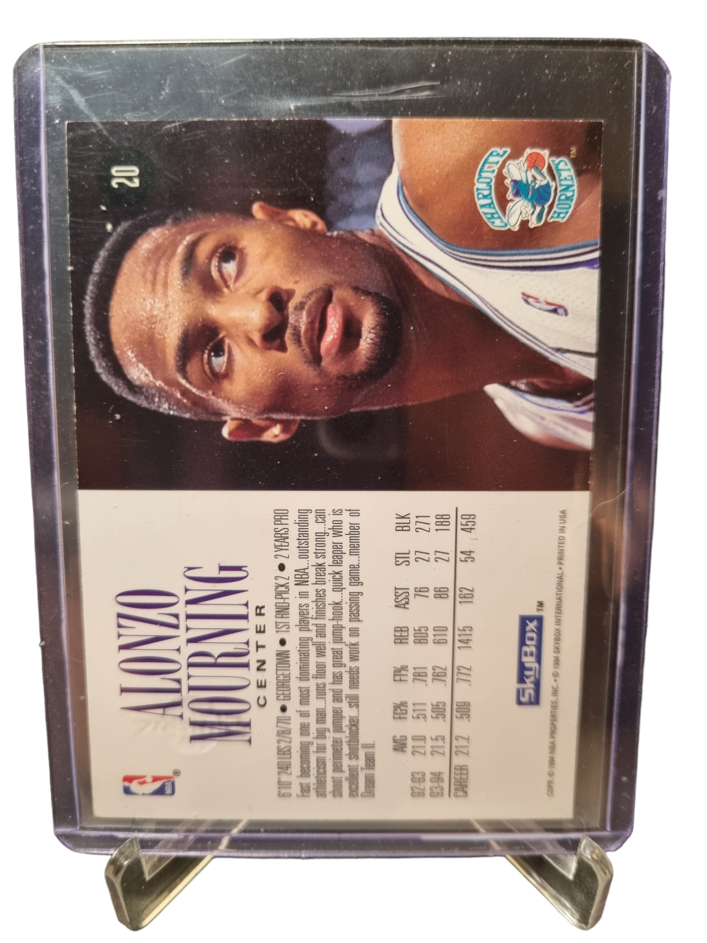 1994 Skybox #20 Alonzo Mourning