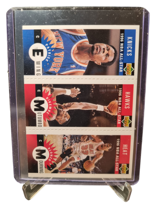 1996 Upper Deck #M135/M91/M145 Patrick Ewing/Alonzo Mourning/Dikembe Mutombo