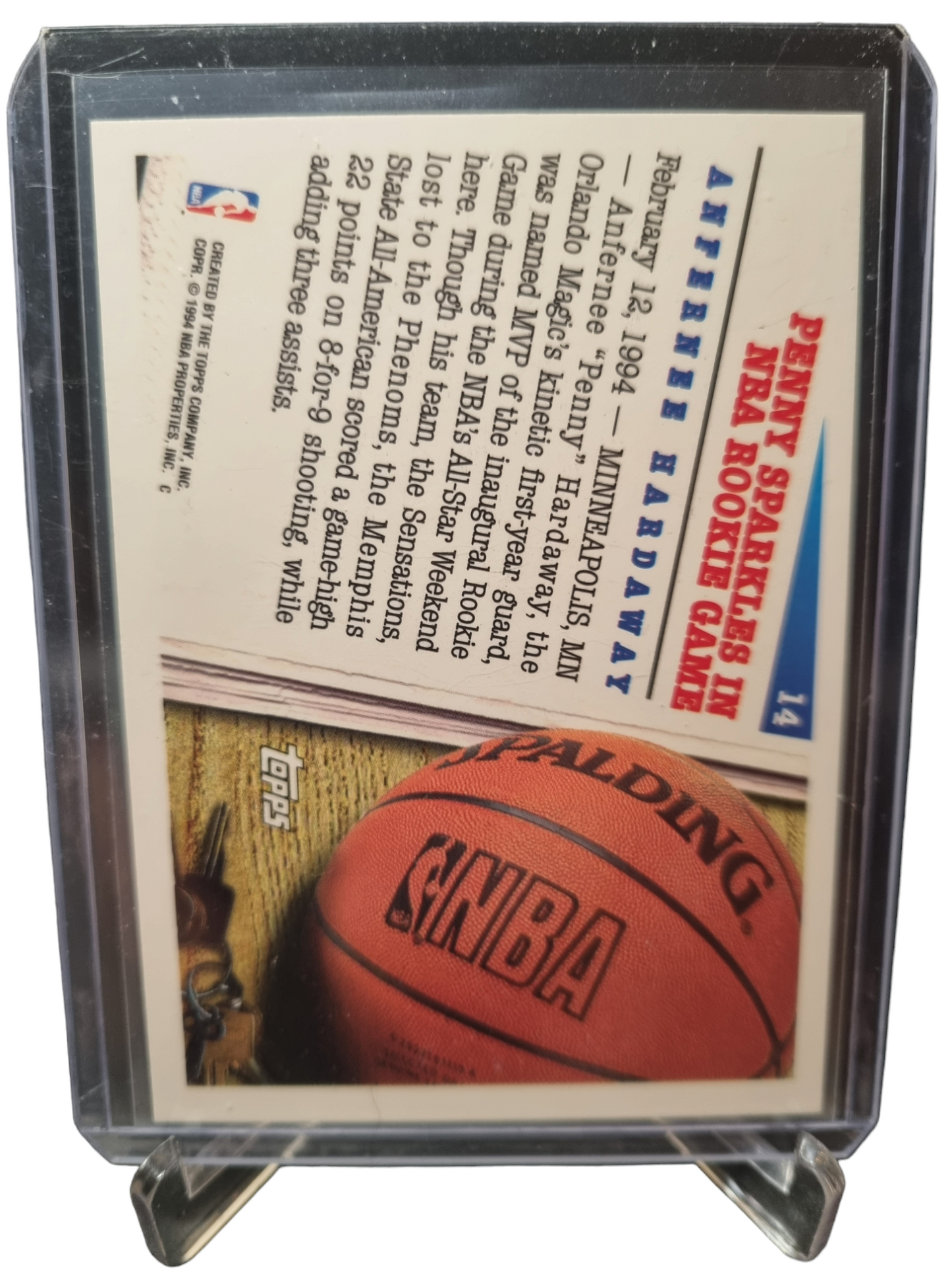 1994 Topps #14 Anfernee Hardaway All-Star Weekend - Gold