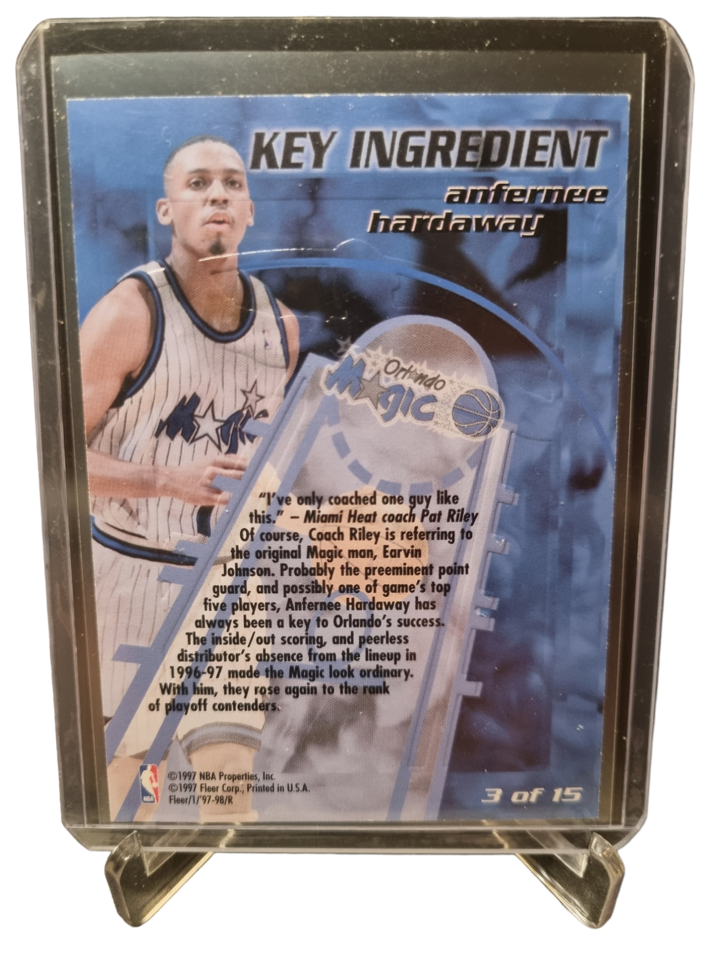 1997-98 Fleer #3 of 15 Anfernee Hardaway Key Ingredient