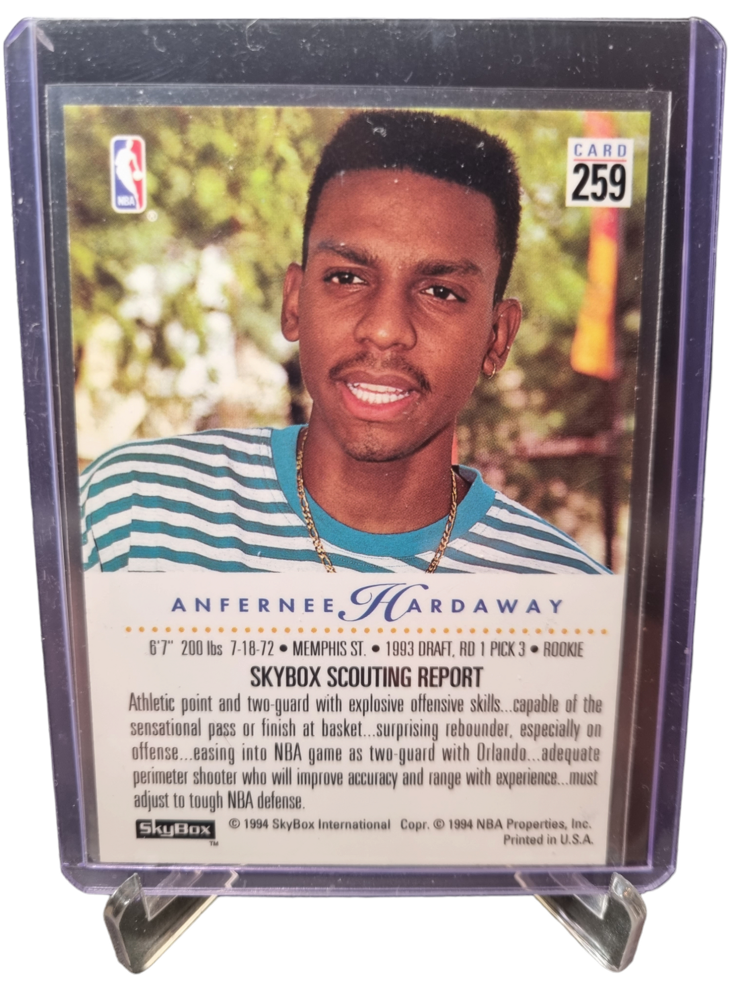 1993-94 Skybox #259 Anfernee Hardaway 93-94 Rookie