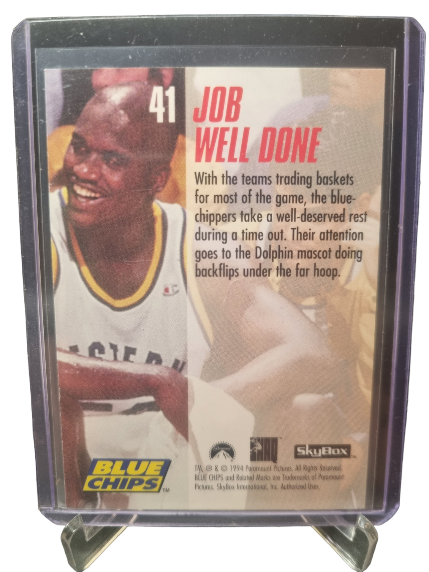 1994 Blue Chips #41 Shaquille O'Neal Job Well Done