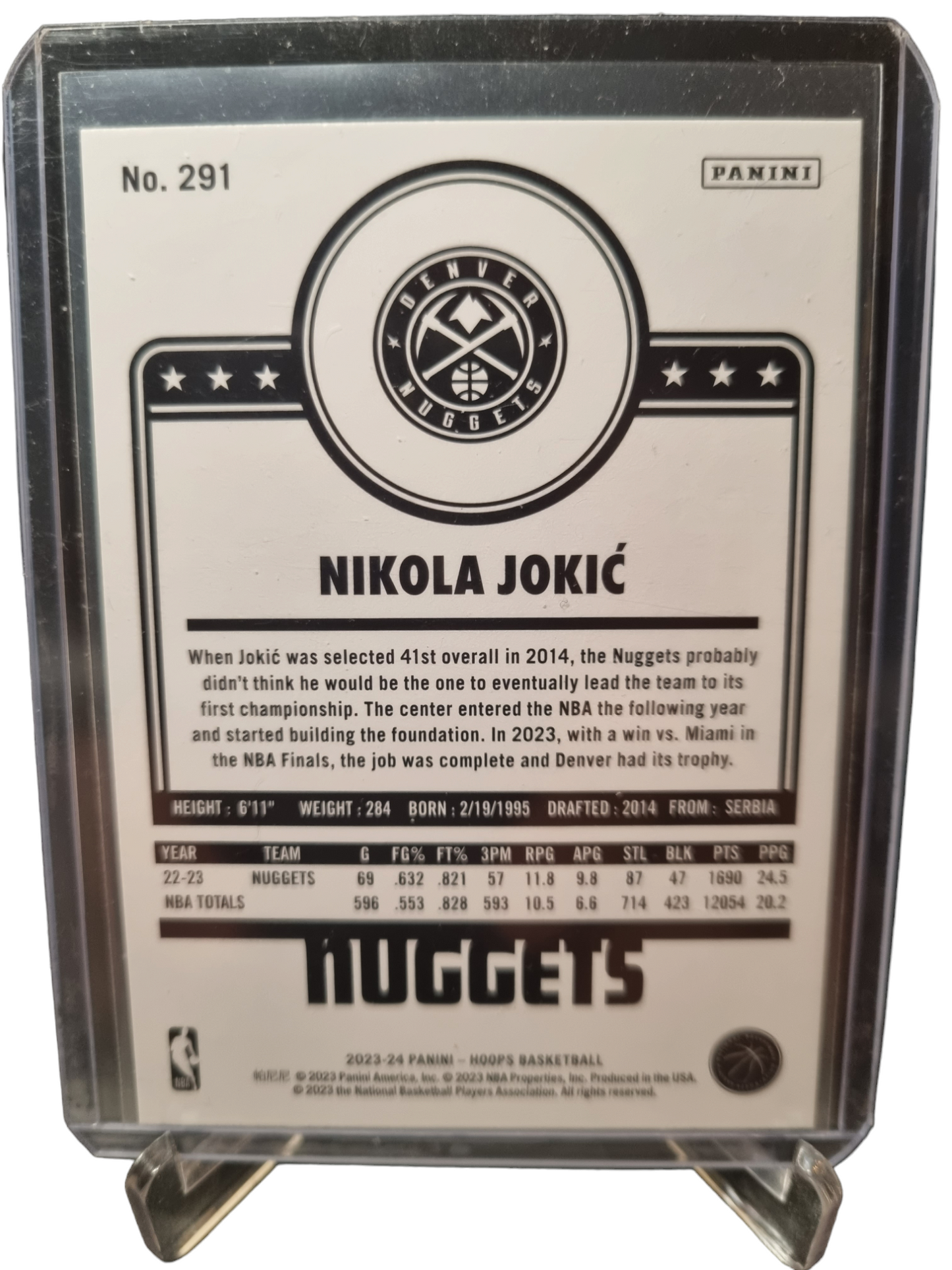 2023-24 Panini Hoops #291 Nikola Jokic