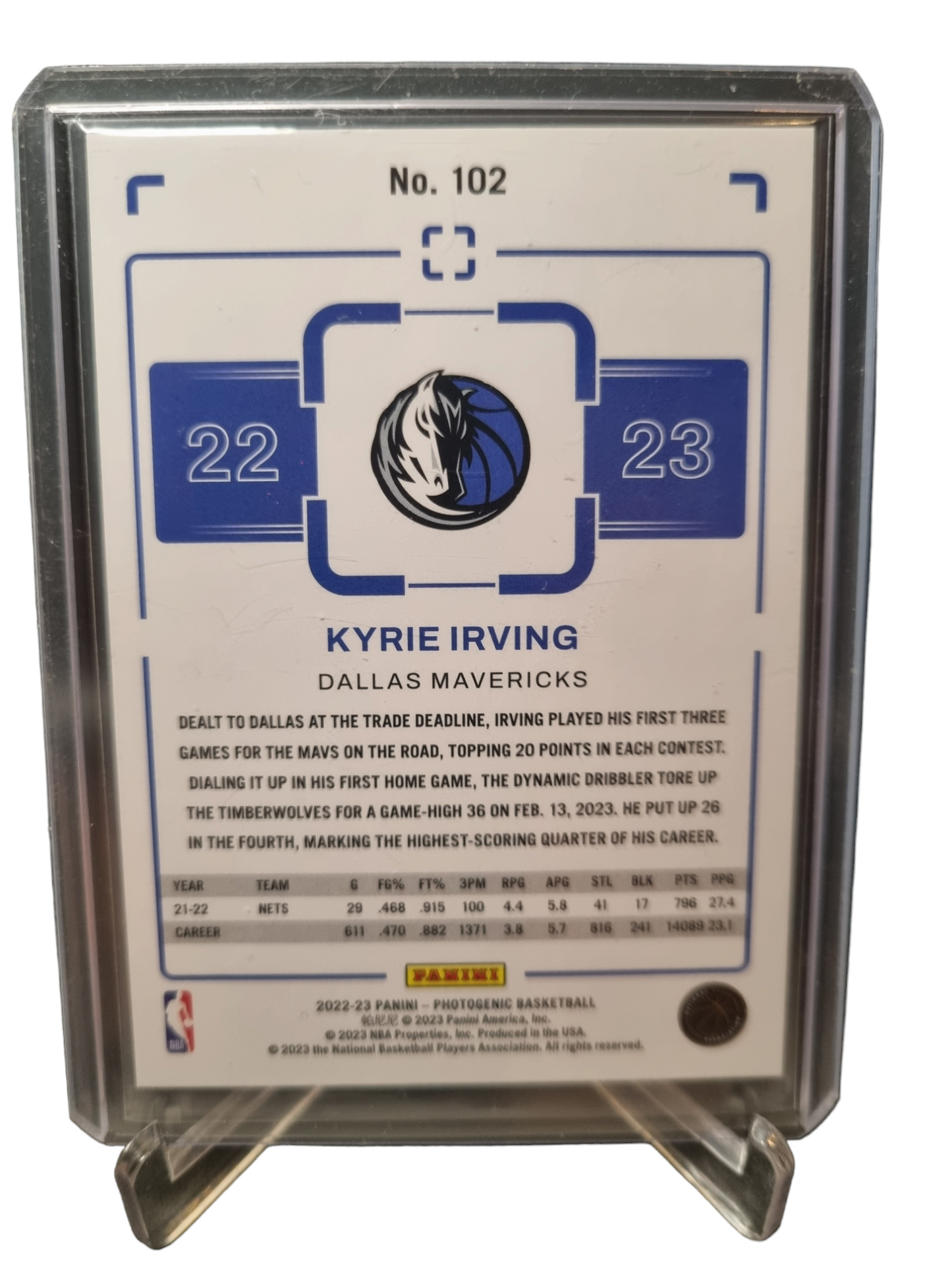 2022-23 Panini Photogenic #102 Kyrie Irving