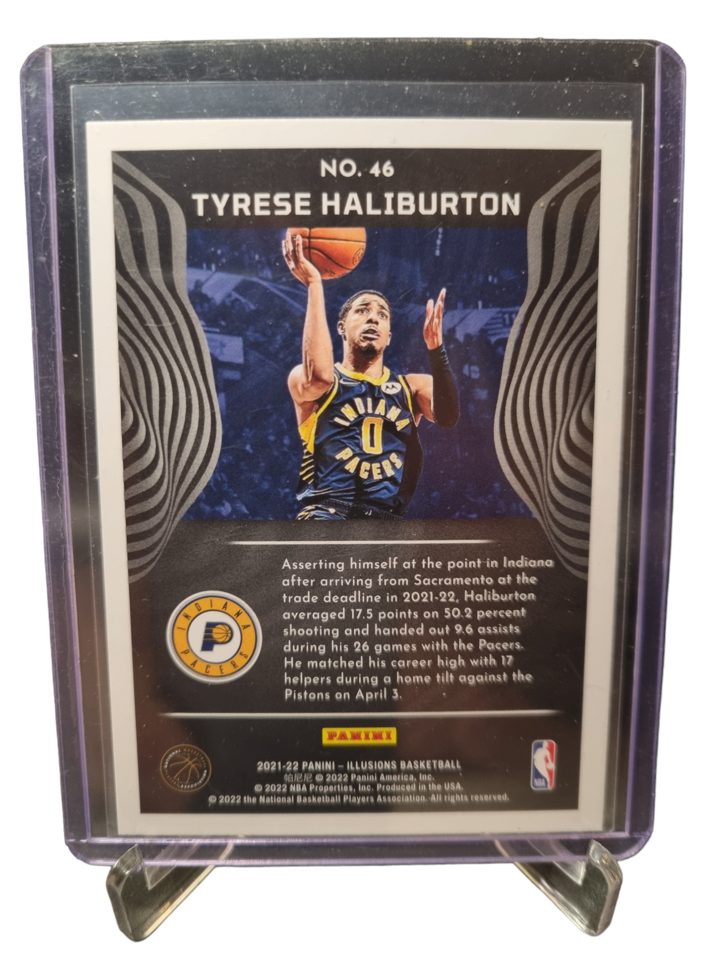 2021-22 Panini Illusions #46 Tyrese Haliburton