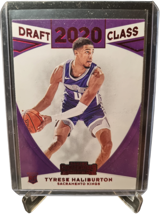 2020-21 Panini Contenders #21 Tyrese Haliburton Rookie Card Draft Class Red 2020