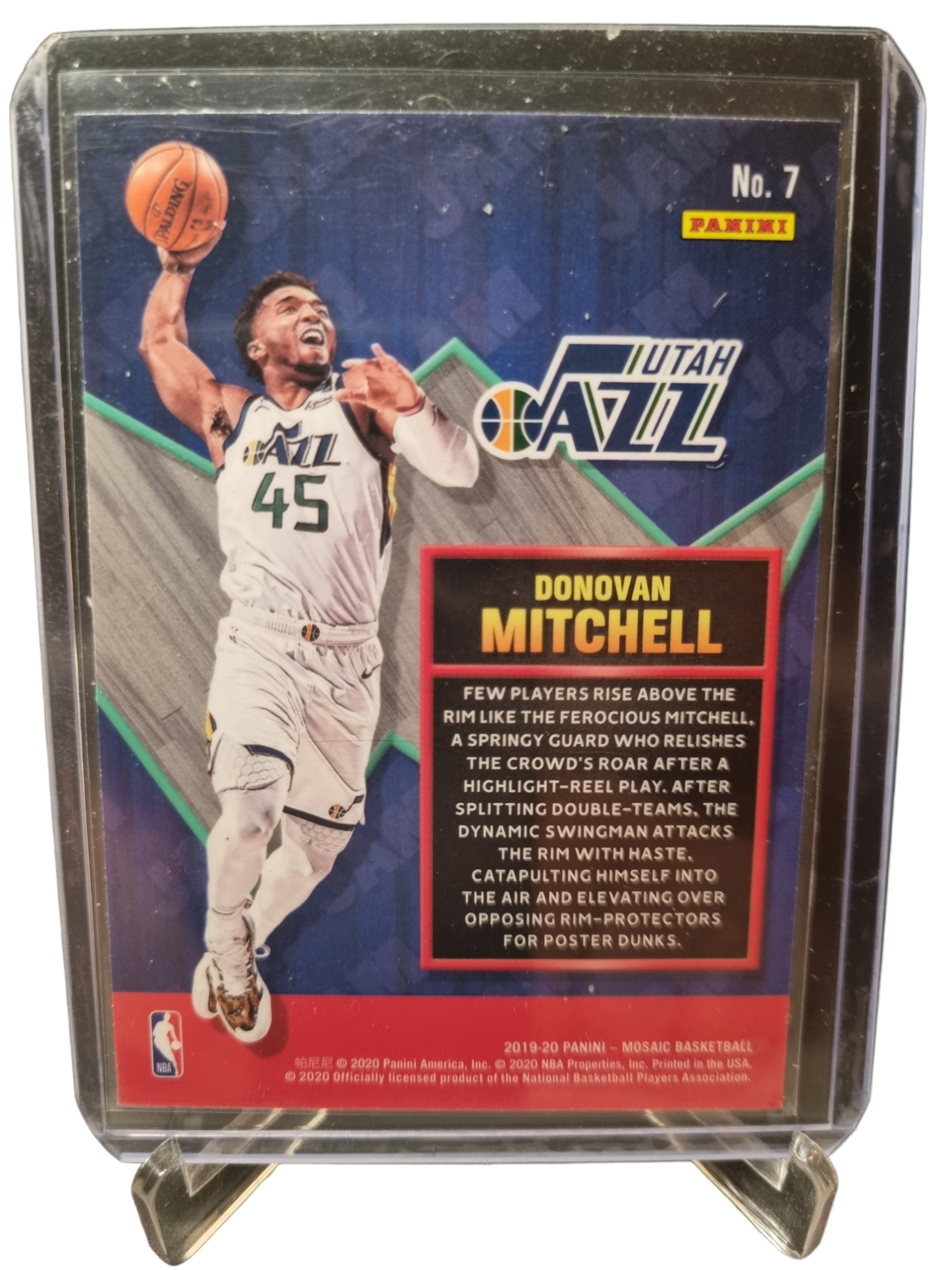 2019-20 Panini Mosaic #7 Donovan Mitchell Jam Masters