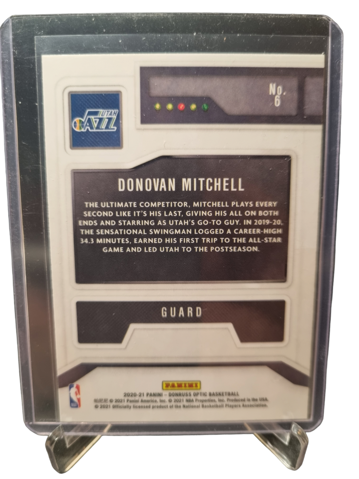 2020-21 Panini Donruss Optic #6 Donovan Mitchell T-Minus 3 2 1