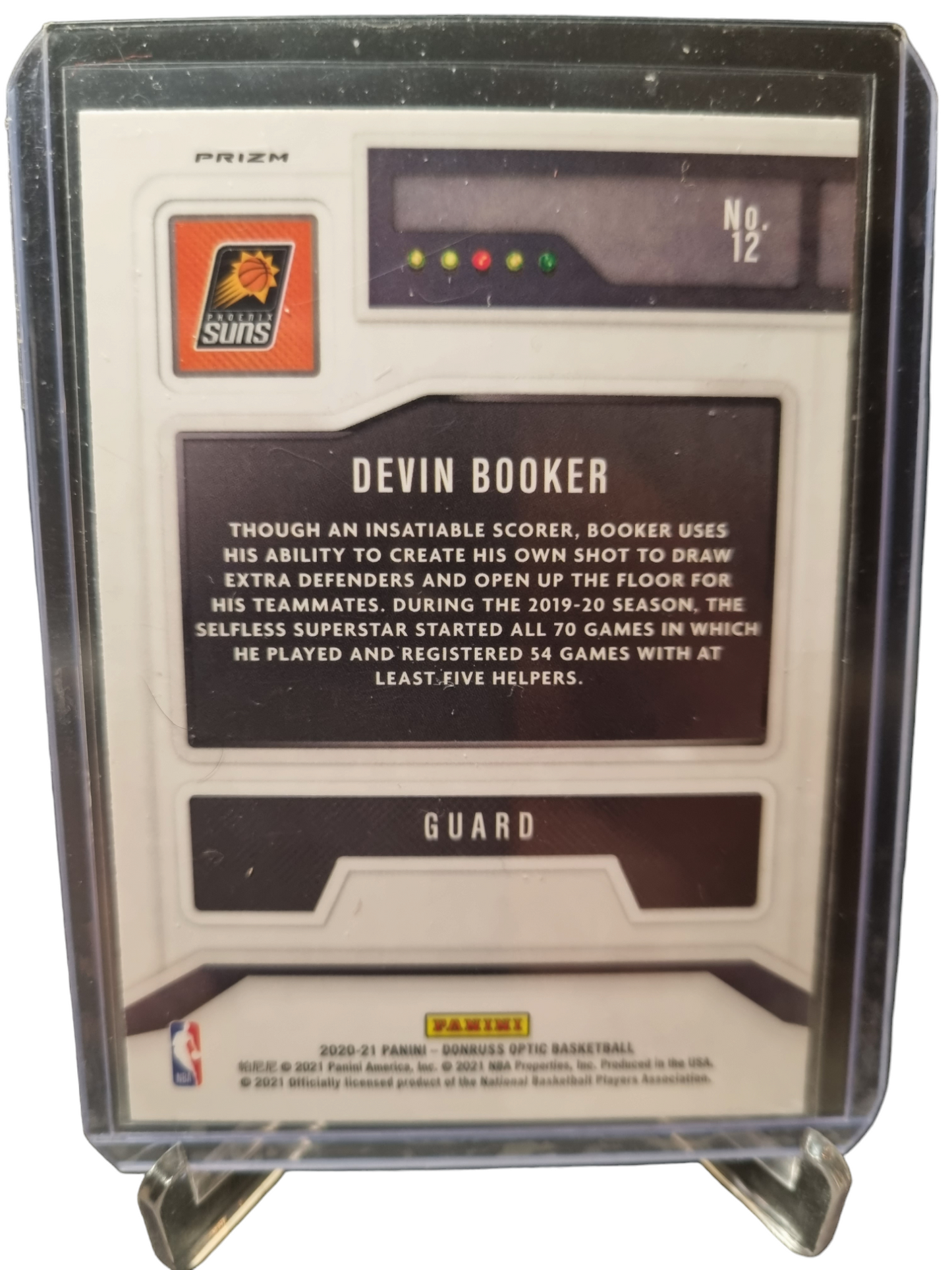 2022-23 Panini Donruss #12 Devon Booker T-Minus 3 2 1 Prizm