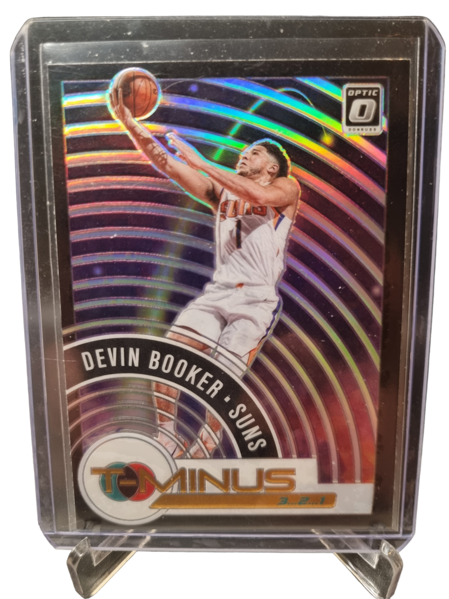 2022-23 Panini Donruss #12 Devon Booker T-Minus 3 2 1 Prizm