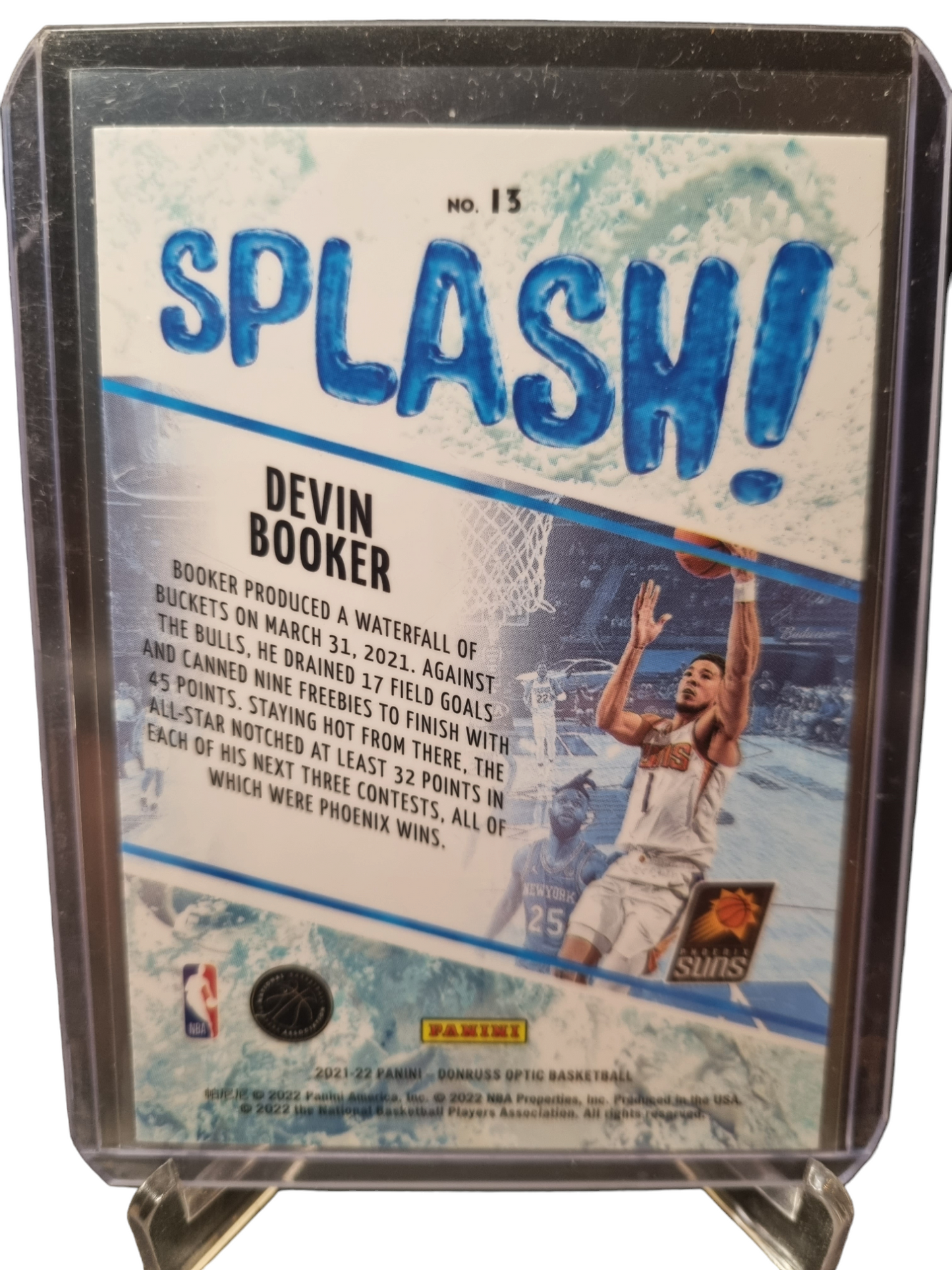 2021-22 Panini Donruss Optic #13 Devon Booker Splash