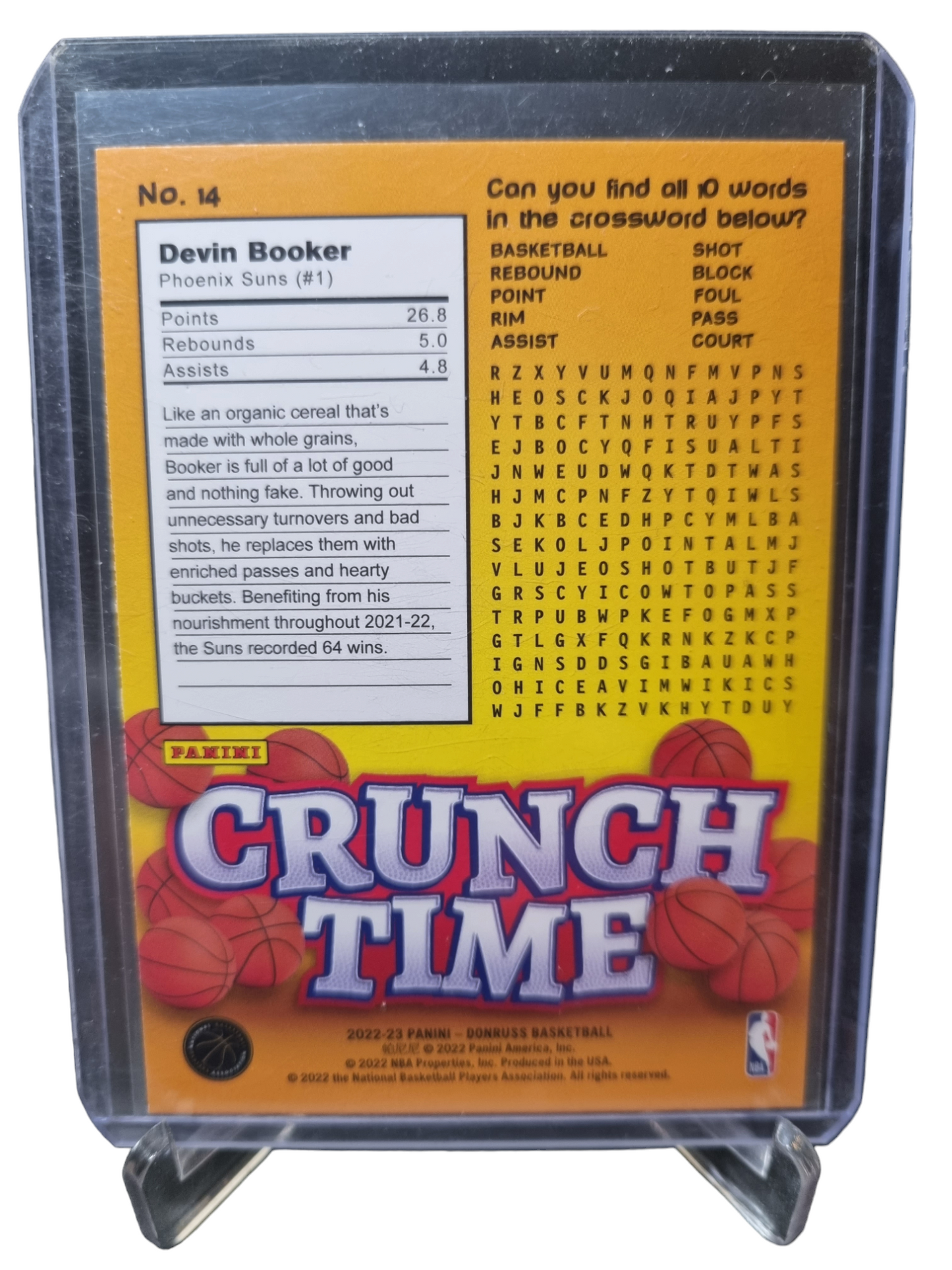 2022-23 Panini Donruss #13 Devon Booker Crunch Time