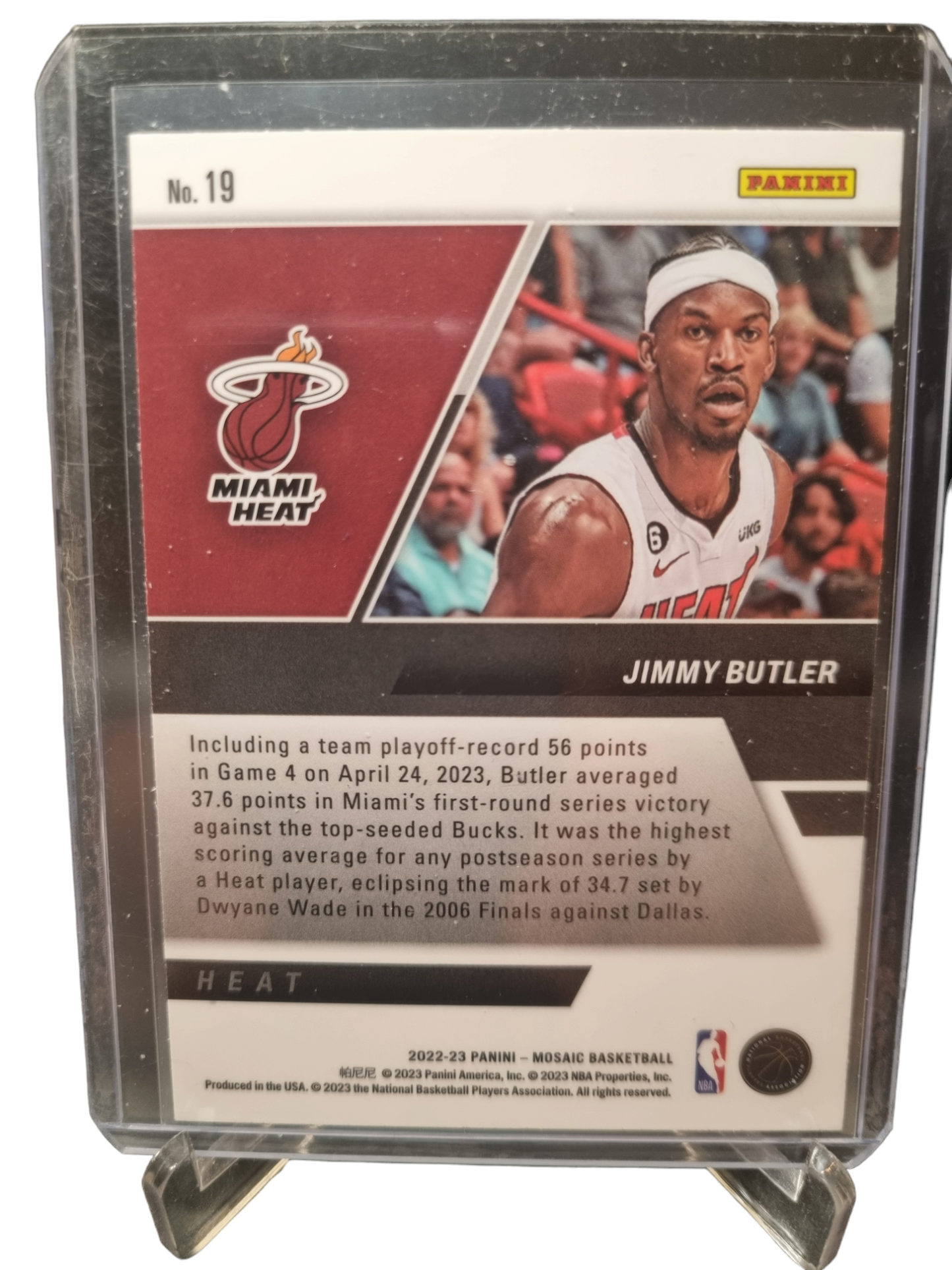 2022-23 Panini Mosaic #19 Jimmy Butler Stare Masters