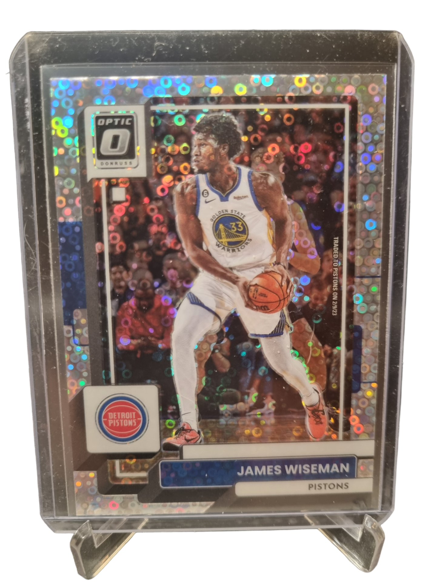 2022-23 Panini Donruss Optic #80 James Wiseman Disco Fastbreak Prizm