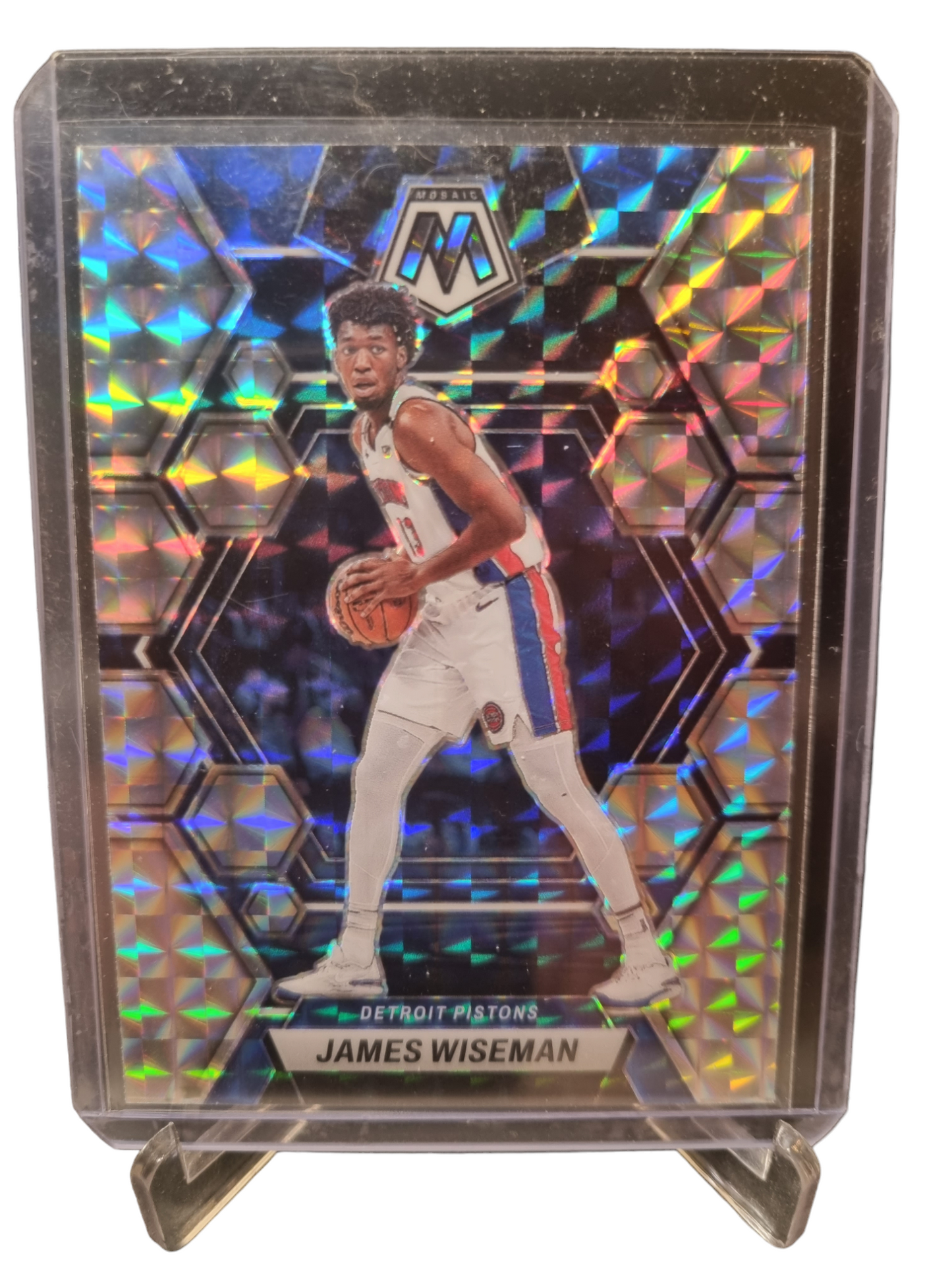 2022-23 Panini Mosaic #79 James Wiseman Mosaic Prizm