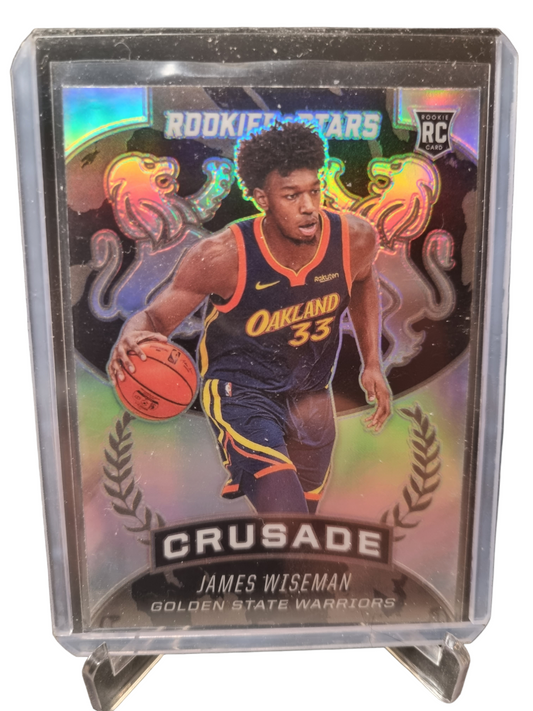 2020-21 Panini Chronicles Rookies And Stars #523 James Wiseman Rookie Card Crusade Silver