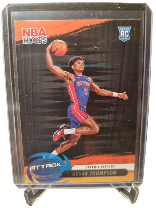 2023-24 Hoops #3 Ausar Thompson Rookie Card Attack The Rack