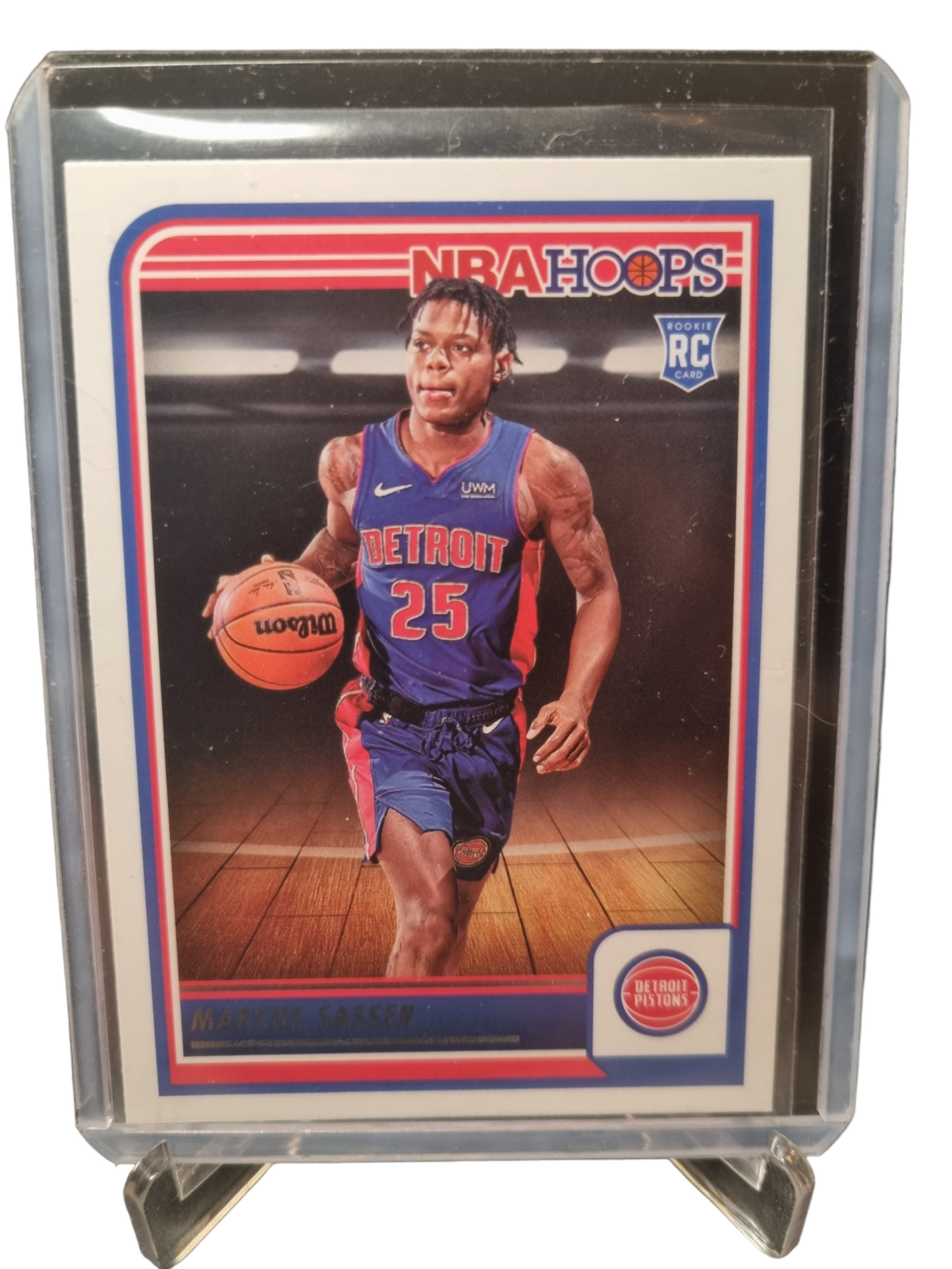 2023-24 Hoops #260 Marcus Sasser Rookie Card