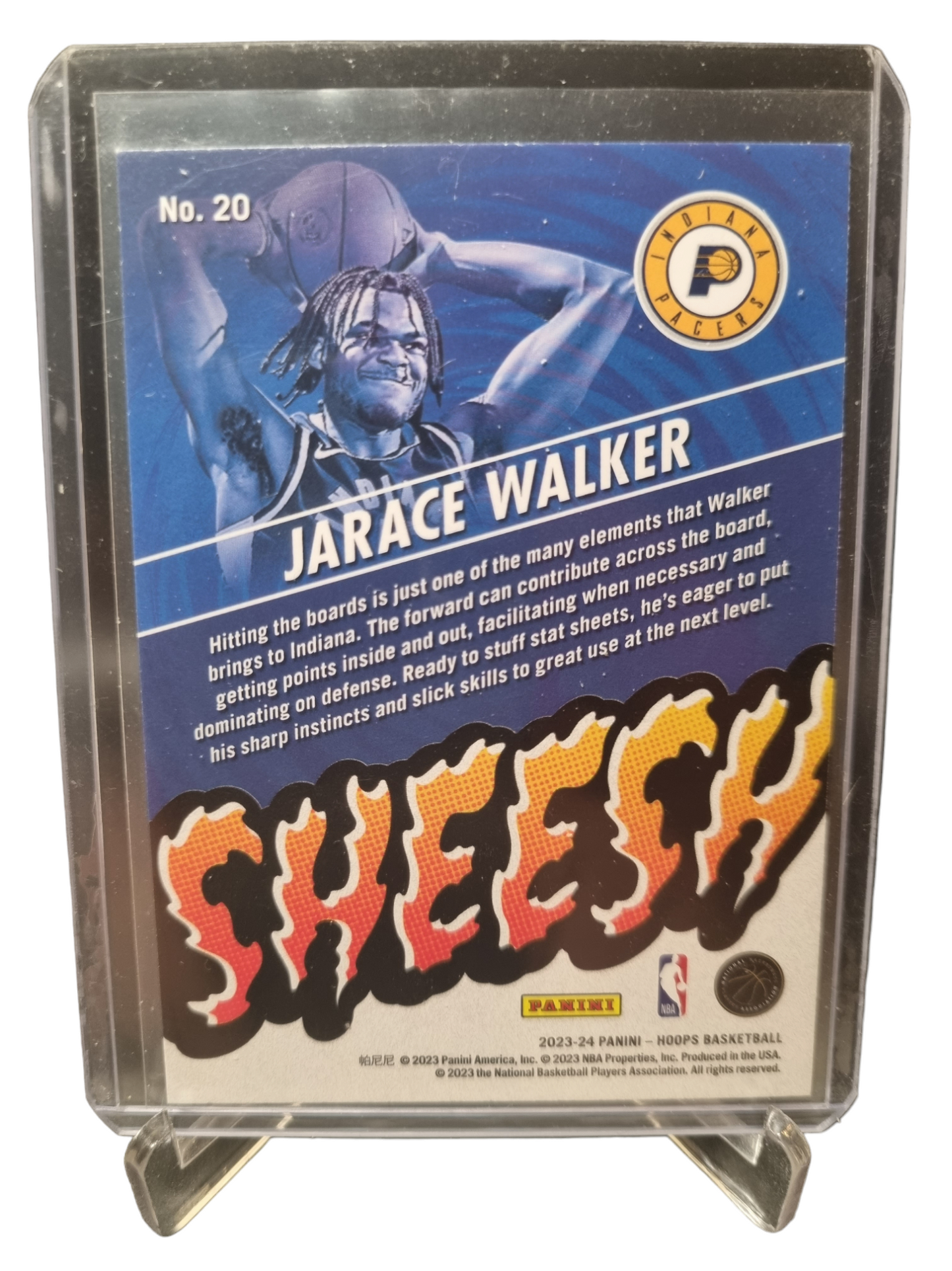 2023-24 Hoops #20 Jarace Walker Rookie Card Sheesh