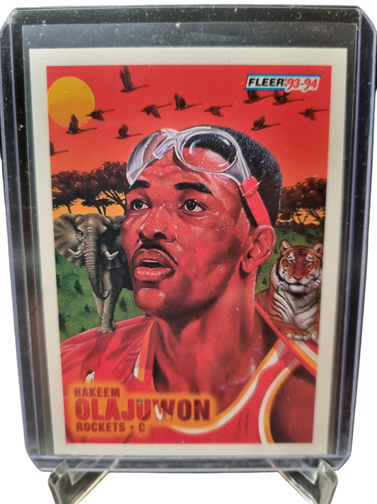 1993-94 Fleer #235 Hakeem Olajuwon The Dream Illustration