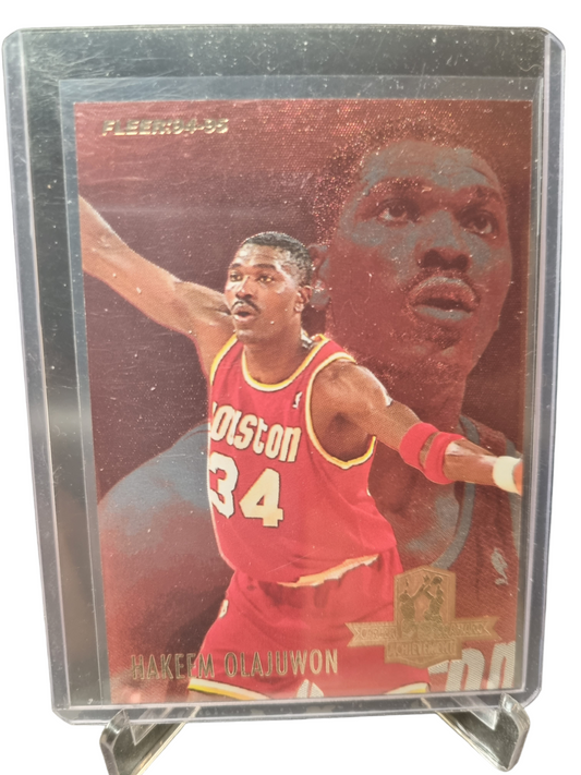 1994-95 Fleer #4 of 6 Hakeem Olajuwon Career Achievement Award