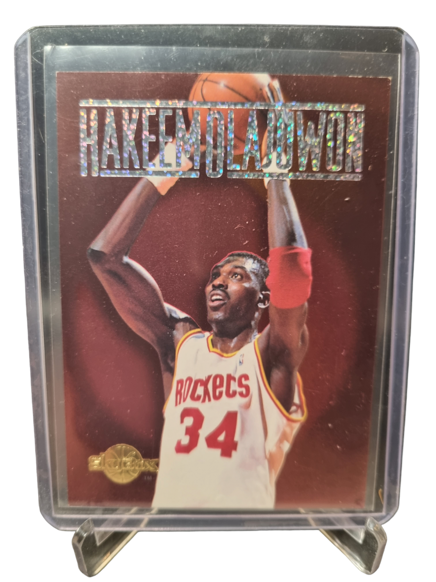 1994 Skybox #CS1 Hakeem Olajuwon Centre Stage