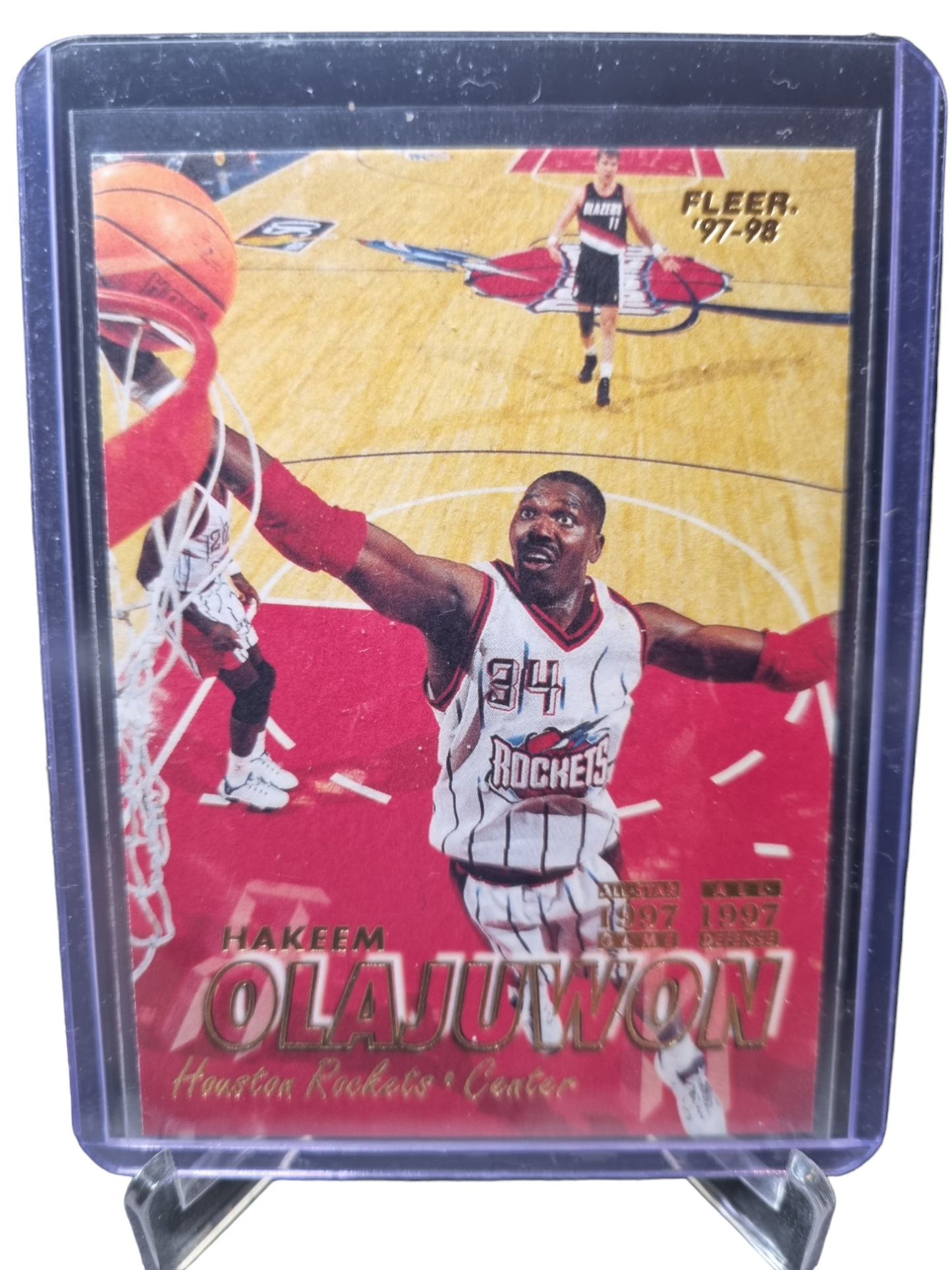 1996-97 Fleer #34 Hakeem Olajuwon