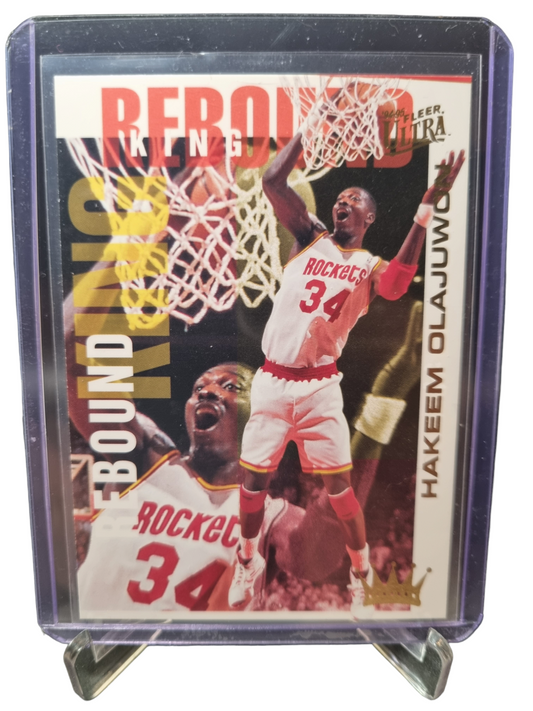 1994-95 Fleer Ultra #6 of 10 Hakeem Olajuwon Rebound King