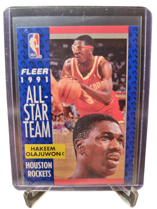 1991 Fleer #214 Hakeem Olajuwon All-Star Team