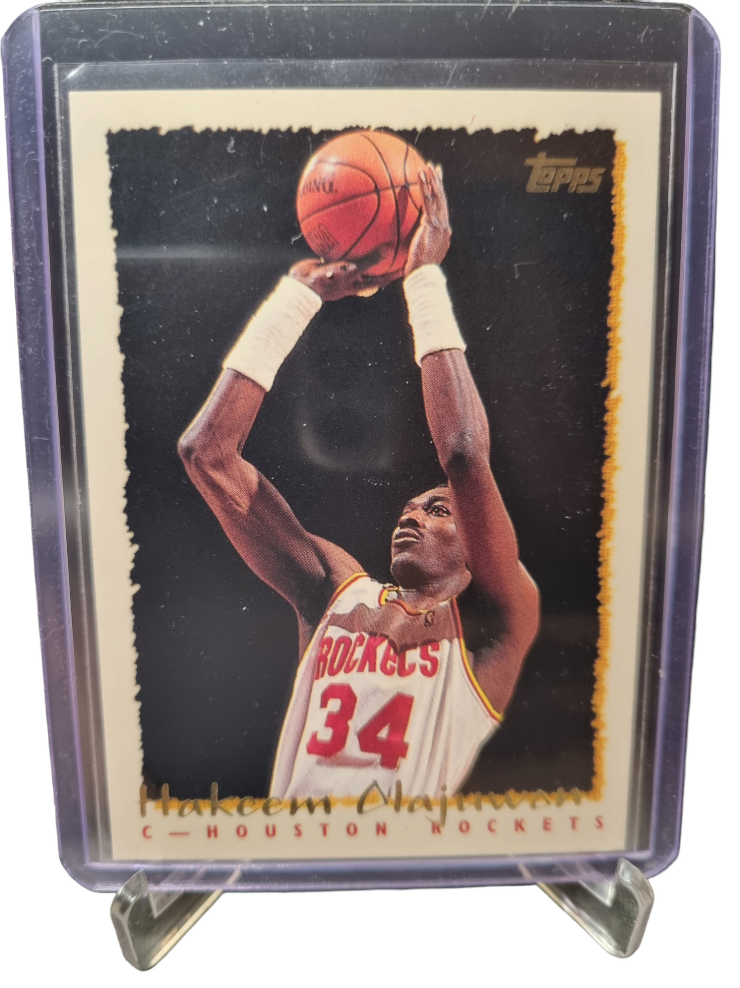 1995 Topps #295 Hakeem Olajuwon