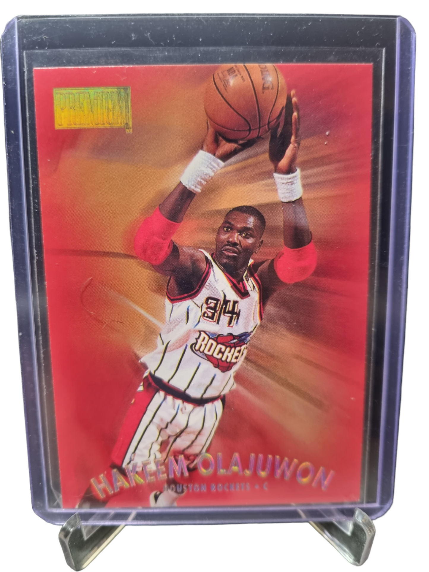 1997 Skybox Premium #120 Hakeem Olajuwon