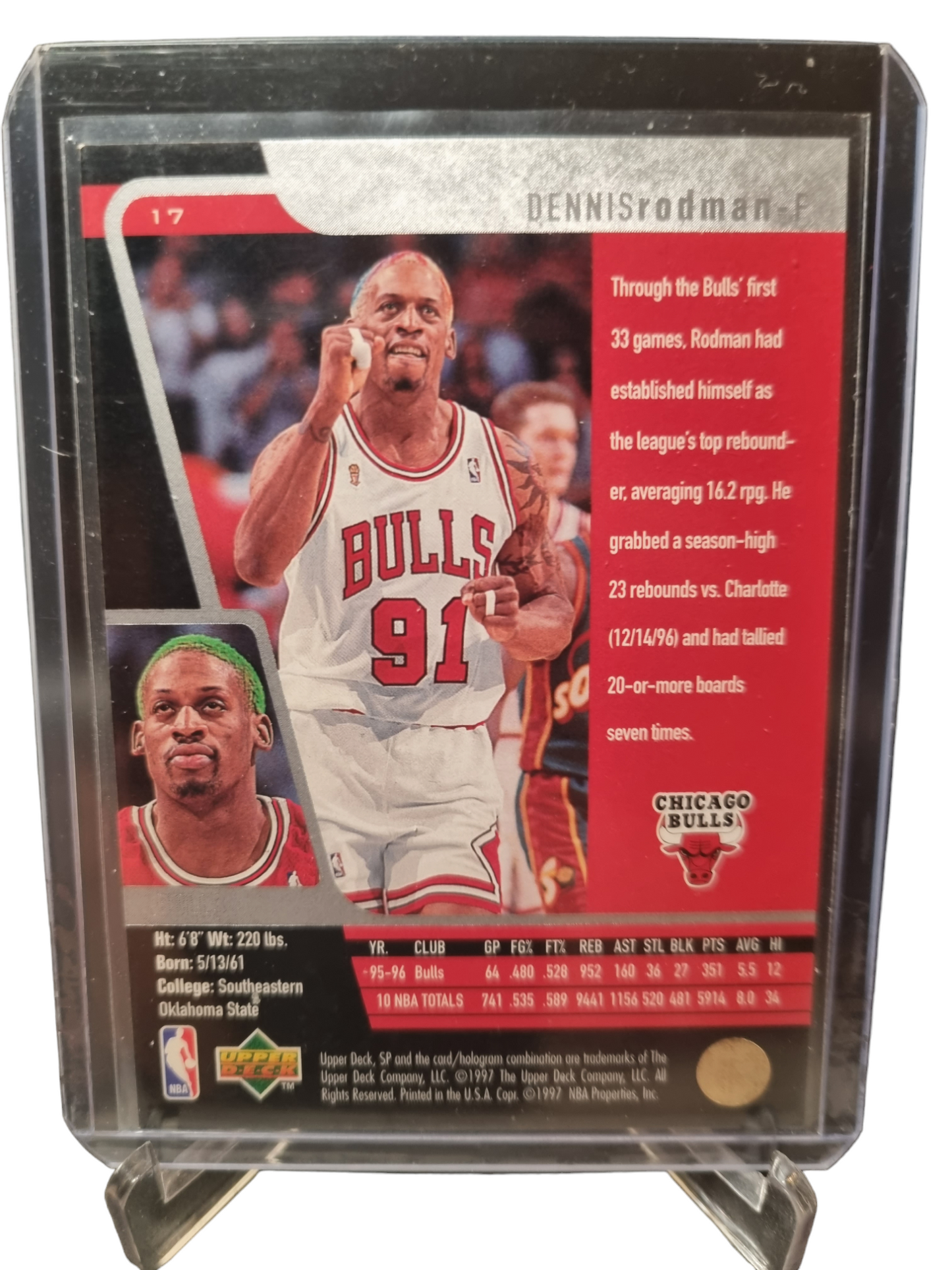 1997 Upper Deck #42 Dennis Rodman SP