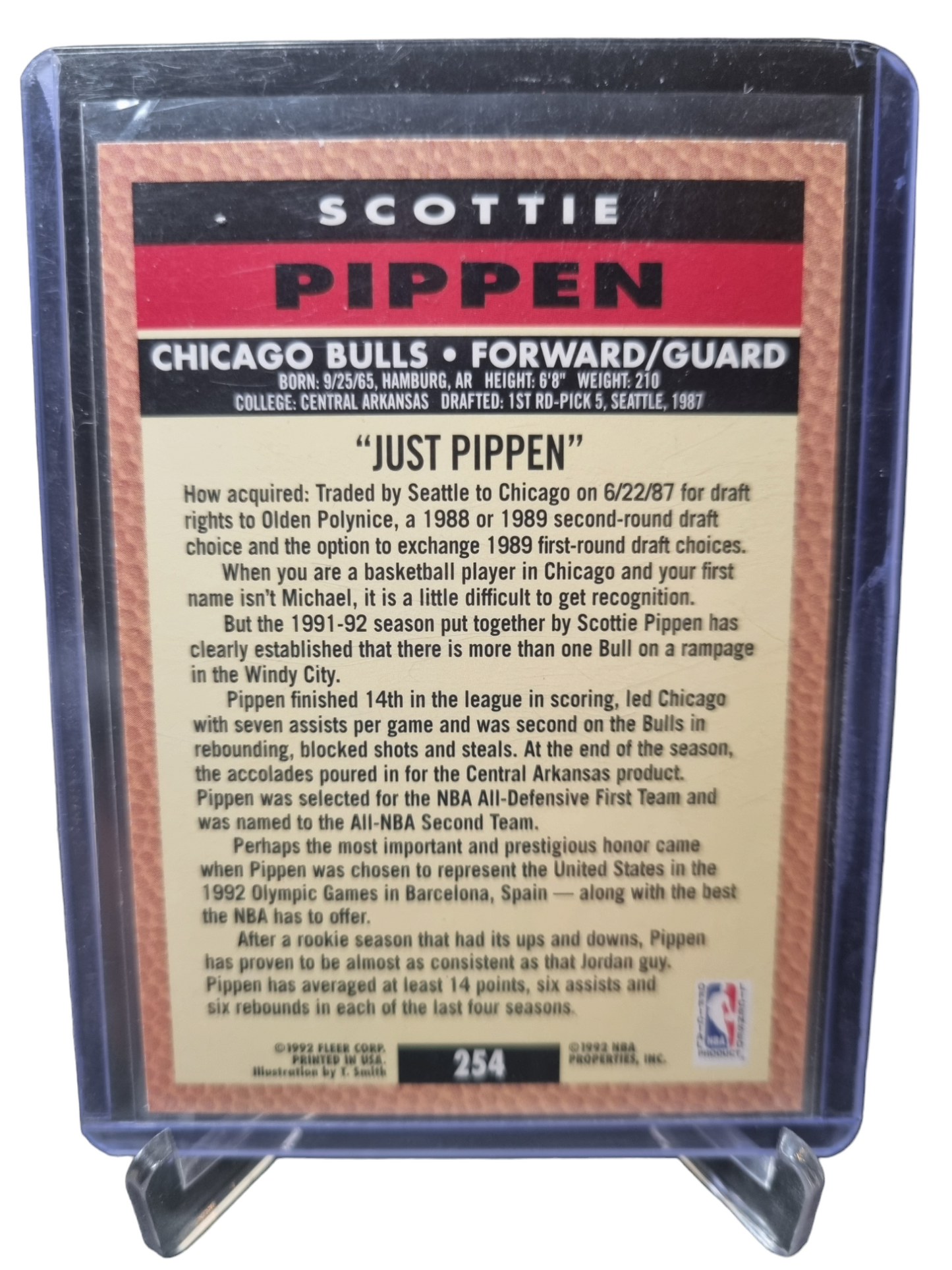 1992-93 Fleer #254 Scottie Pippen