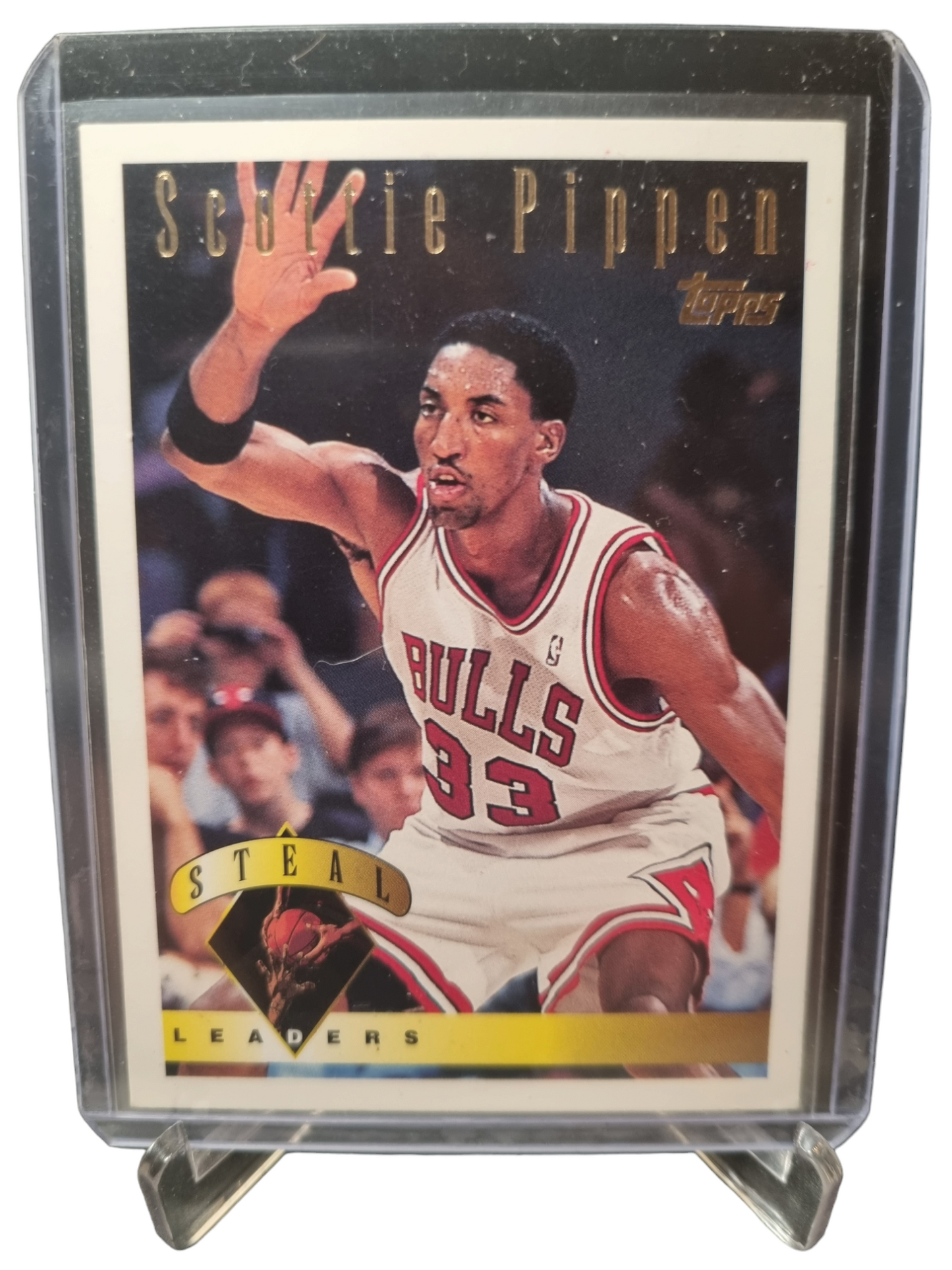 1995 Topps #21 Scottie Pippen Steal Leaders