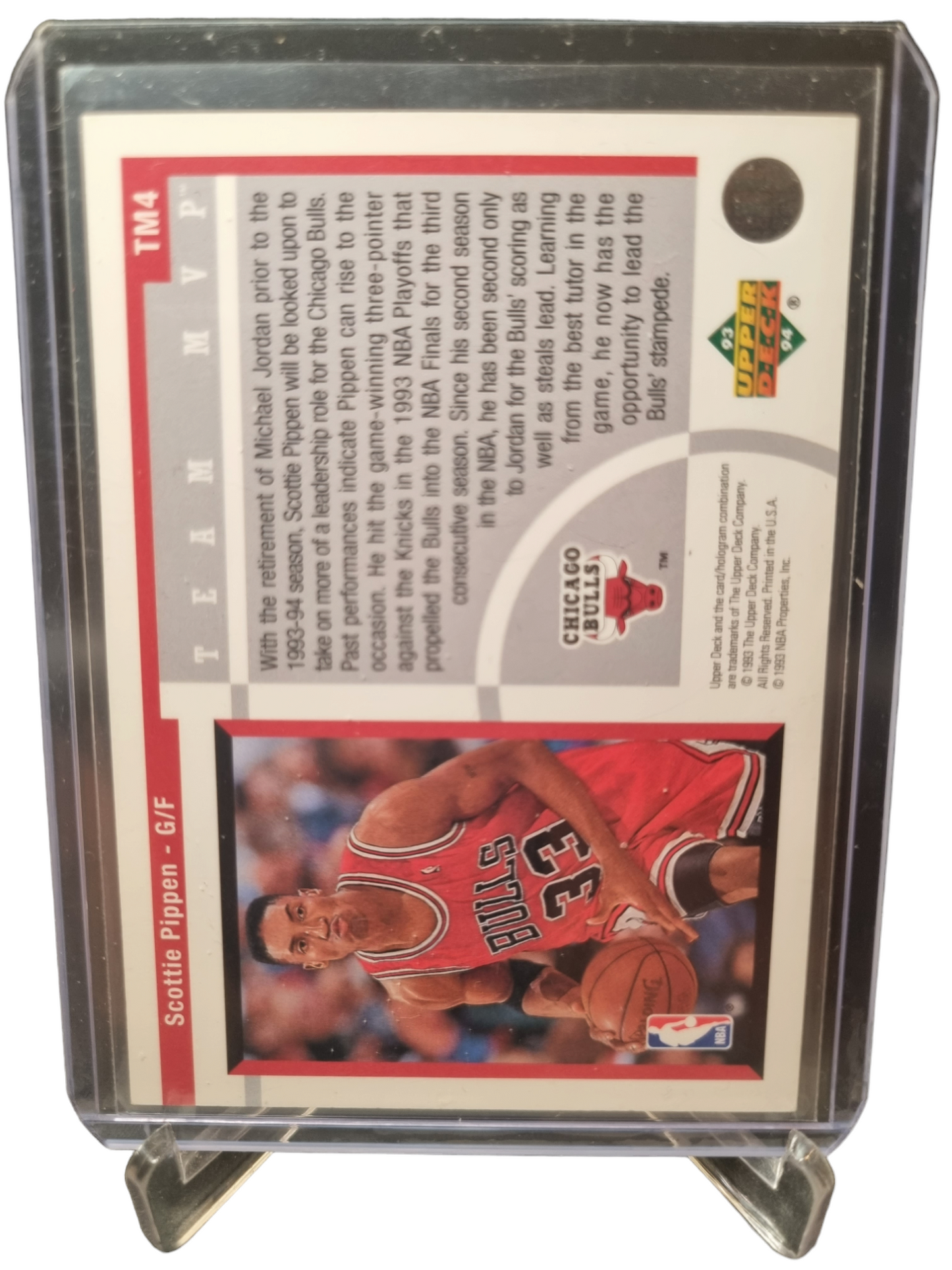 1993 Upper Deck #TM4 Scottie Pippen Team MVP