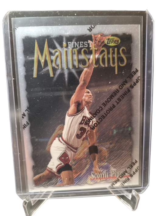 1997 Topps Finest #247 Scottie Pippen Main Stays With Protective Coating