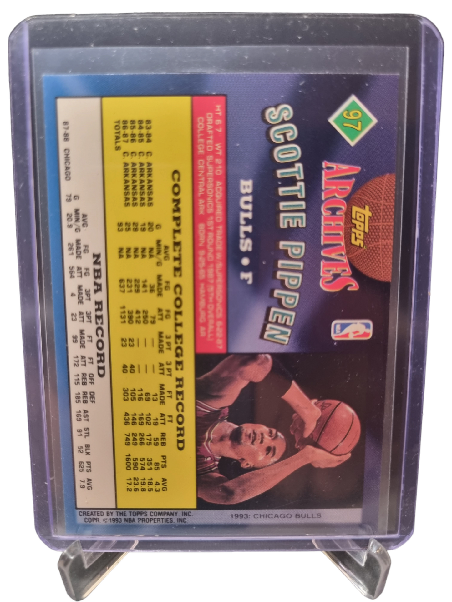 1993 Topps Archives #97 Scottie Pippen