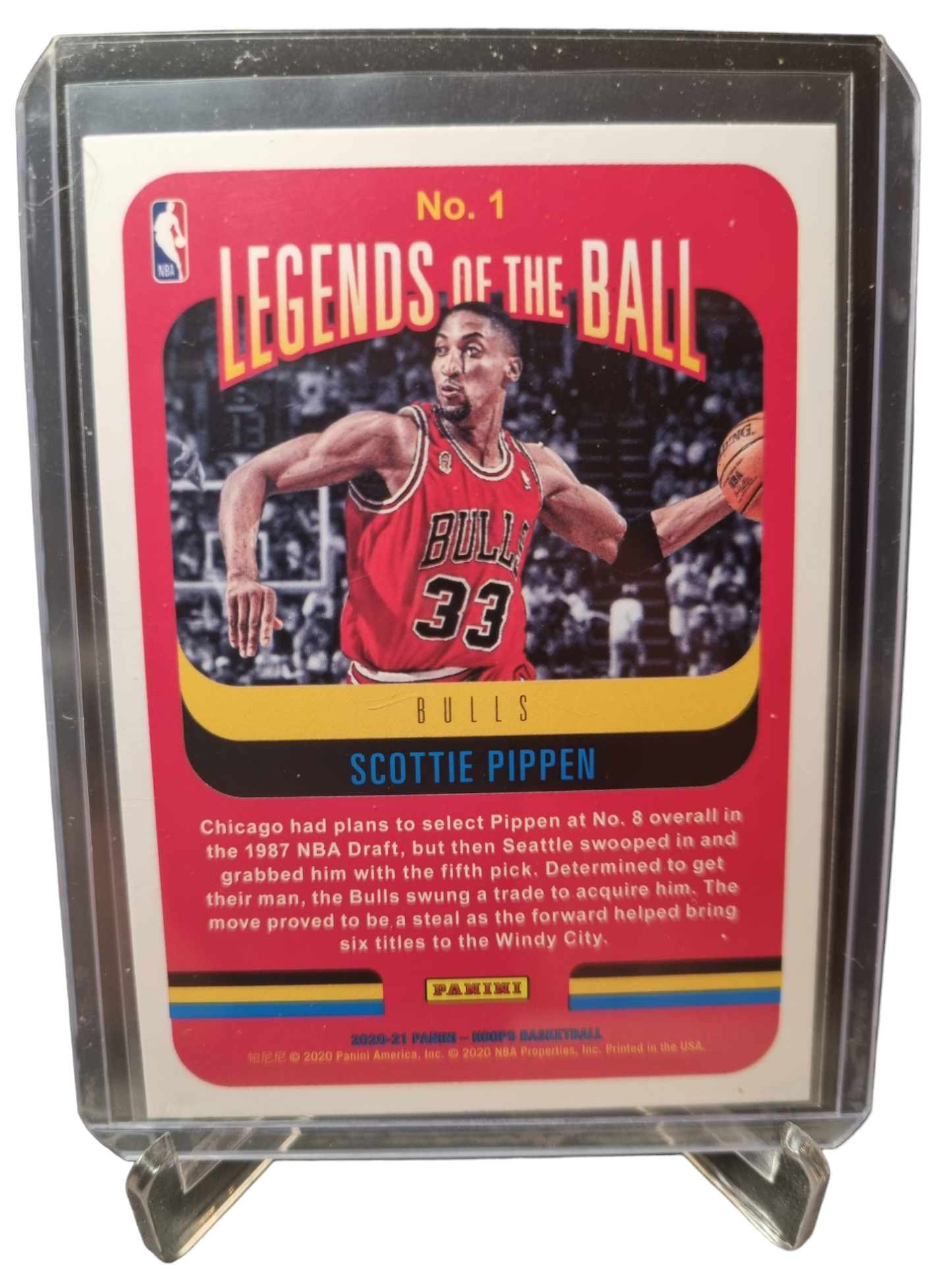 2020-21 Panini Hopps #1 Scottie Pippen Legends Of The Ball