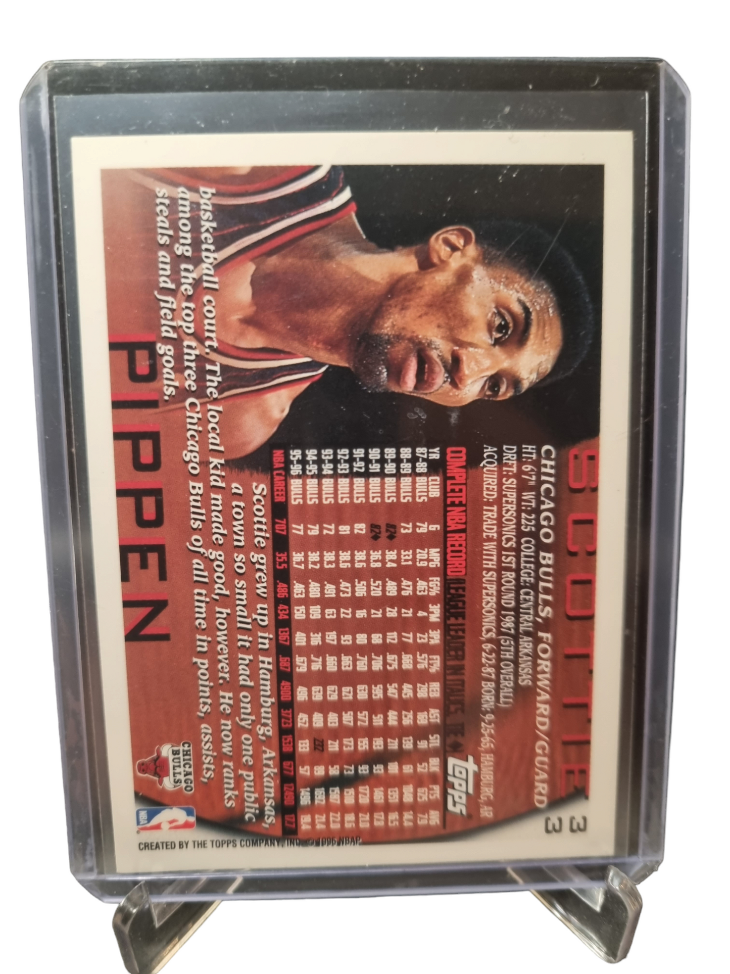 1996 Topps #33 Scottie Pippen