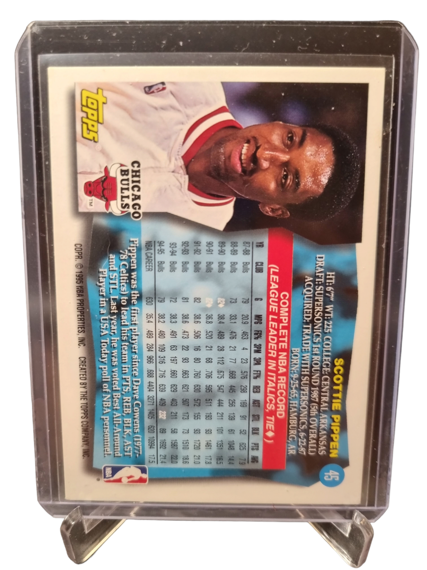 1995 Topps #45 Scottie Pippen